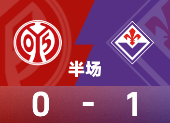 歐協聯半場：索姆破門，美因茨0-1佛羅倫斯